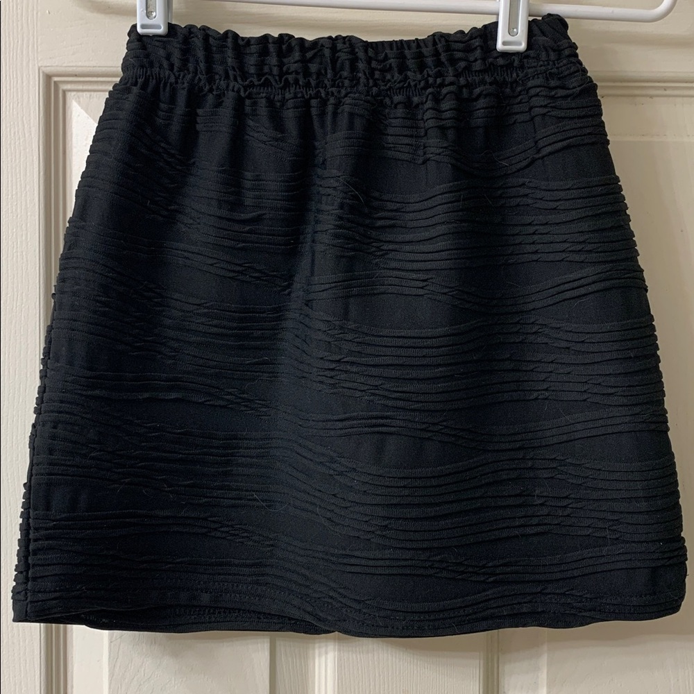 🌷3 for $25🌷Streetwear Society, US S, Black Pleated Fabric Mini Skirt